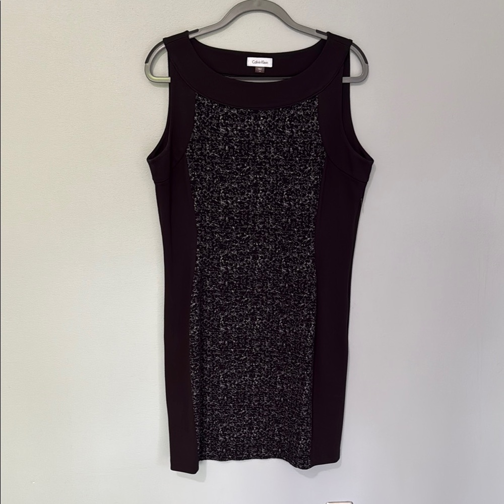 Calvin Klein Black and Gray Women's Dress